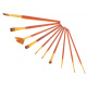 Aga Paintbrushes art set 10pcs red