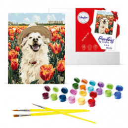 Paint by Numbers Set Happy Labrador KHO6623 40x50 AP0042 Universal