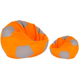 Aga Seat bag BALL XXXL Grey - Orange + footrest