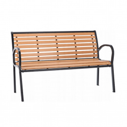 Aga Garden Bench 125x60x80 cm Brown