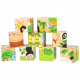 Aga Educational wooden blocks Safari 9 pcs