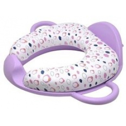 Soft toilet seat cover with handles Purple 18m+ POUPY universal