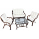 Aga Rattan set BUTEO Choco White