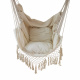 Aga Hanging Rocking Chair Beige