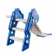 Aga4Kids Slide with Handle 130 cm DS3701 Blue