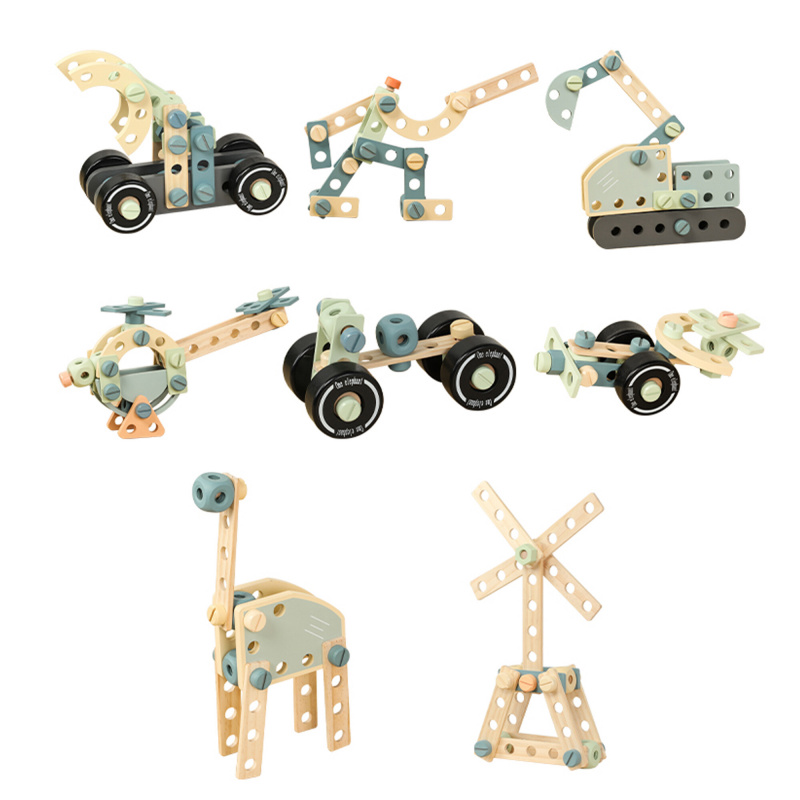 Aga4Kids Wooden Construction Set 89 Pieces