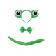 Costume headband bow tie tail set frog