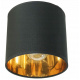 Hanging Ceiling Light LED Wooden Beam 2xE27 Chandelier Loft Lampshade Gold