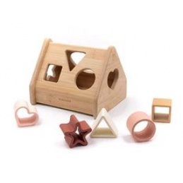 Sorter with silicone shapes pink 12m+ BAMBOOM universal