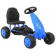 First Pedal Go-Kart for Youth Blue + Chain Drive + Rubber Wheels