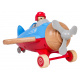 Wooden Airplane Blue