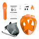 Aga Children's Full-Face Snorkeling Mask XS Orange