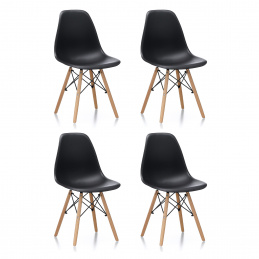 Aga 4x Dining Chairs Black