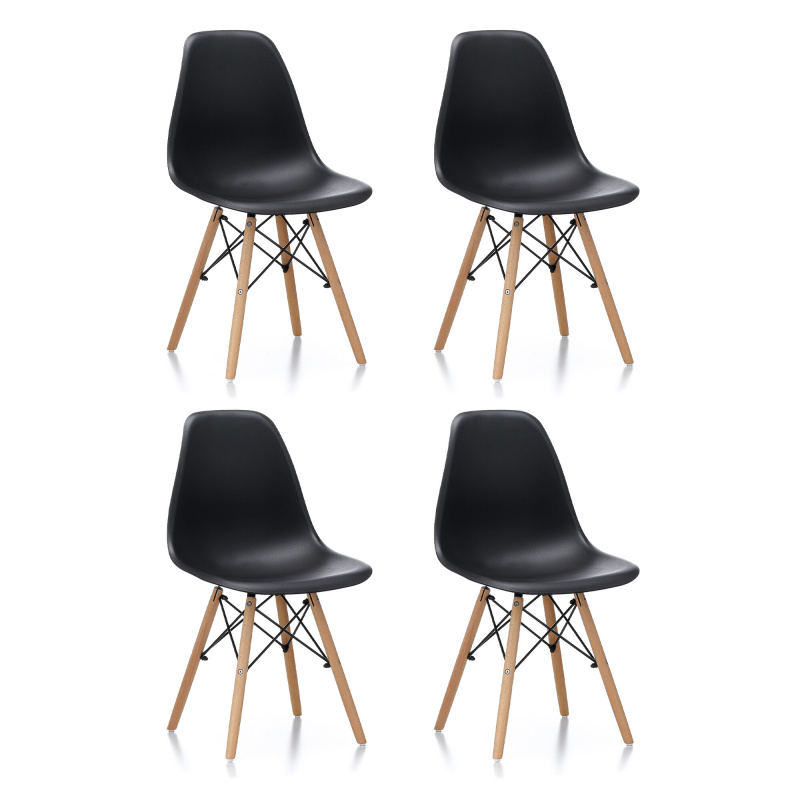 Aga 4x Dining Chairs Black