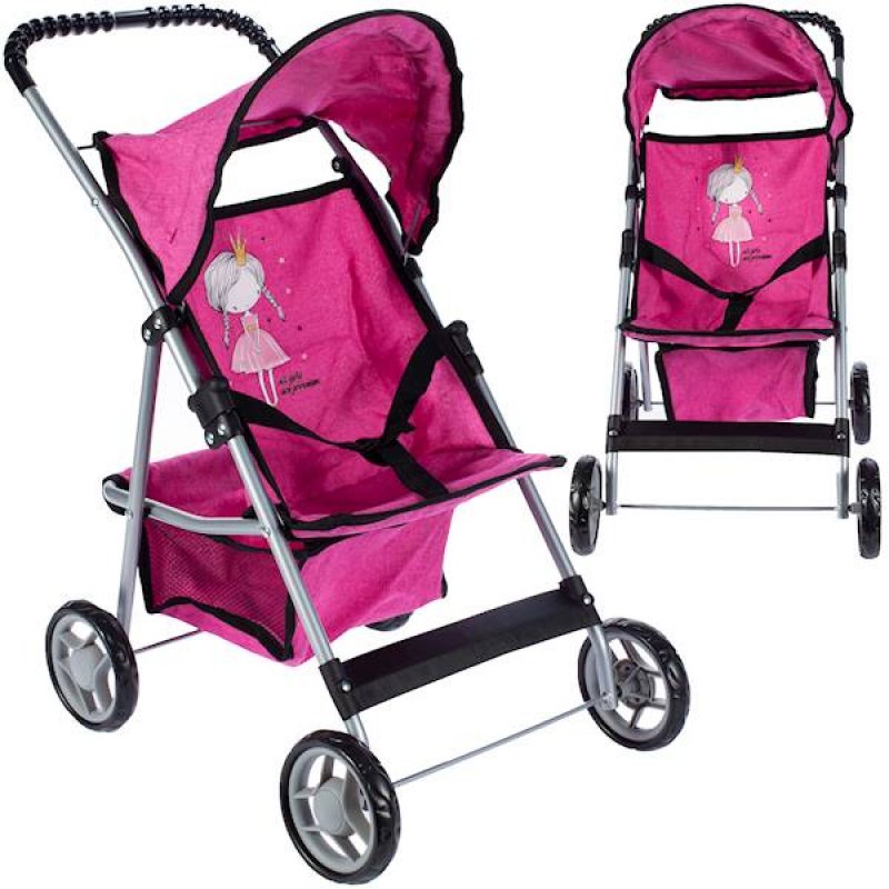 Sport stroller with canopy for dolls