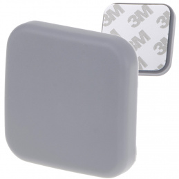 Door bumper self-adhesive silicone grey square