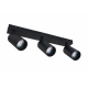 Ceiling spotlight LED VIKI-L 3x GU10 black