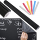 Self-adhesive paper board for chalk + chalk ISO 1086