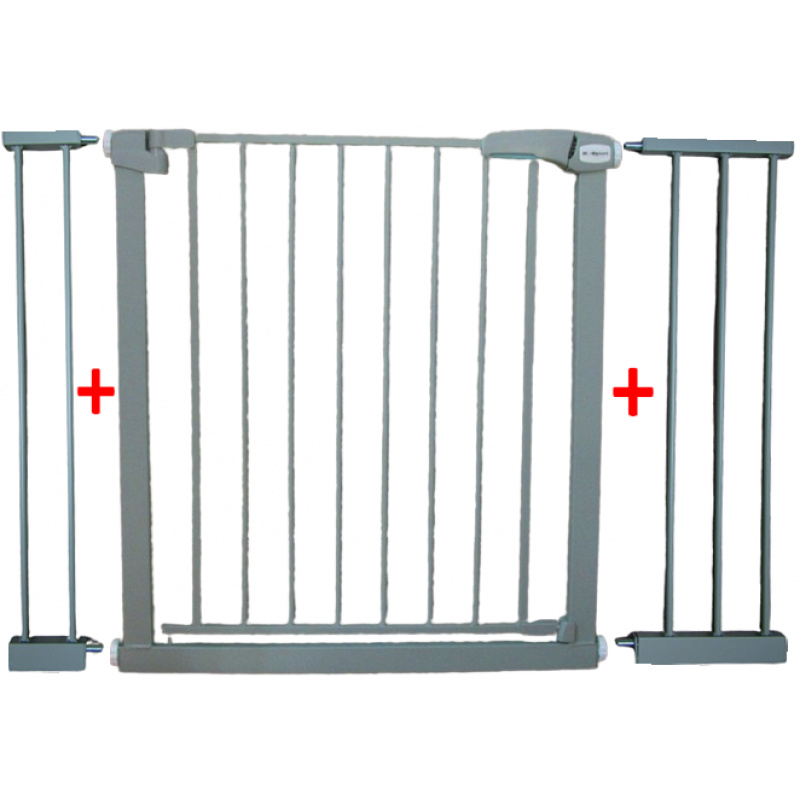 GATE SECURING S3 GREY for stairs, doors 79-115 cm pressure-mounted safety