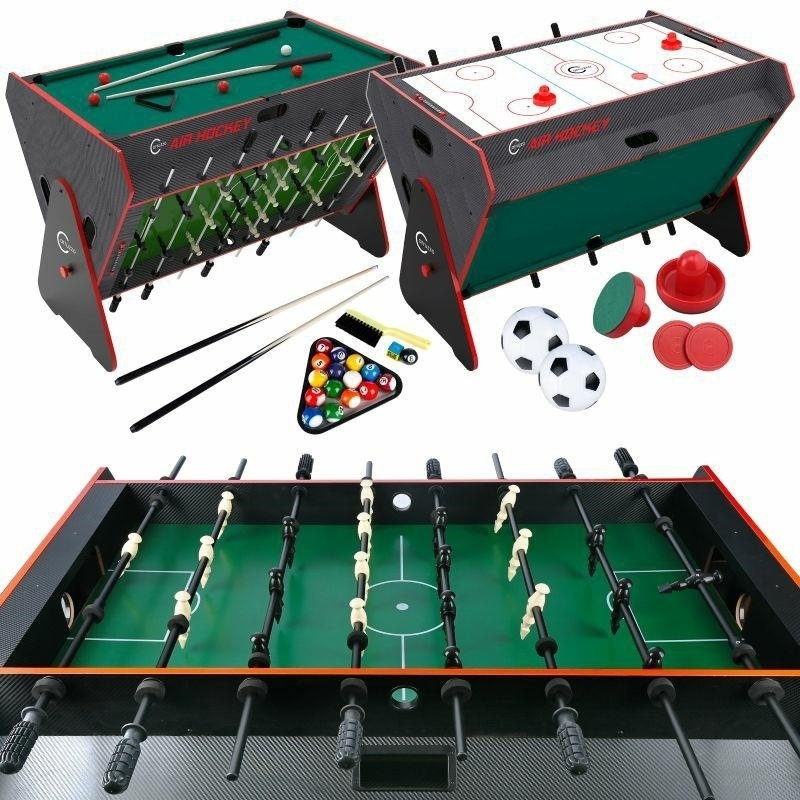 B7P TABLE 3 IN 1 FOOSBALL BILLIARDS AIR HOCKEY XL