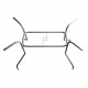 Aga Garden table MR4357LGY 110x70 cm
