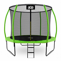 Aga SPORT EXCLUSIVE Trampoline 305 cm Light green + protective net + ladder