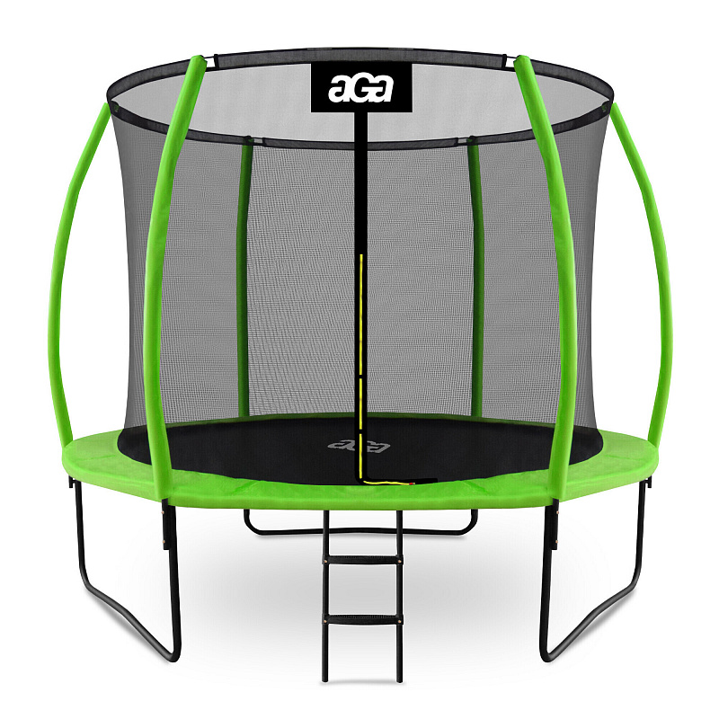 Aga SPORT EXCLUSIVE Trampoline 305 cm Light green + protective net + ladder