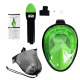 Aga Full-Face Snorkeling Mask L/XL Black/Green