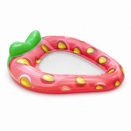 Aga Inflatable Lounger 145x80 cm Strawberry