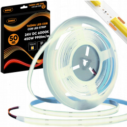 COB Neon LED Strip 24V - 480D - 9W/m - IP20 - 990lm - 50m - Cool Color