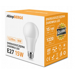 LED bulb - E27 - 15W - 1500Lm - neutral white