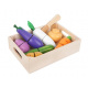 Set of fruit, vegetables, wooden for cutting Z11207
