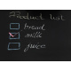 Self-adhesive paper board for chalk + chalk ISO 1086