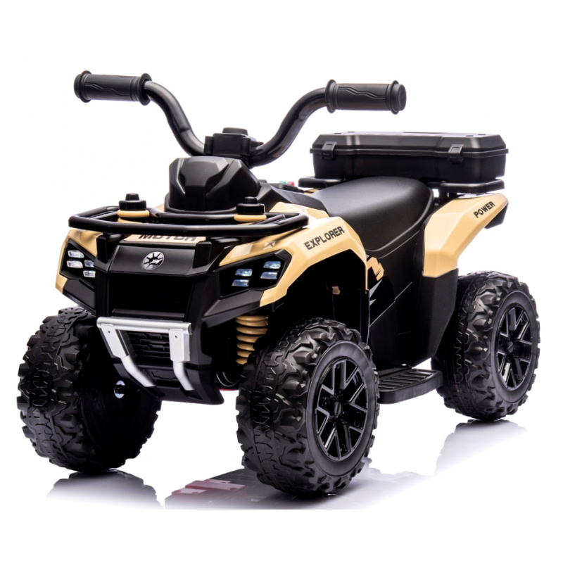 Quad J9 khaki brown-beige battery-powered, children's quad bikes with music and light Lithium-ion battery