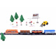 Freight train with wagons and station RC0507