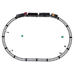 Retro train with light, sound, and smoke function 172 cm