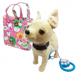 B24E PLUSH DOG IN A HANDBAG