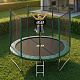 Aga SPORT TOP Trampoline 250 cm Dark Green + Safety Net + Ladder