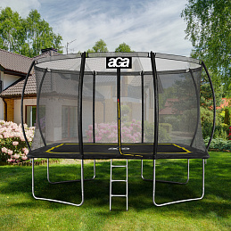 Aga Rectangular Trampoline 244x335 cm Black/Yellow - II. QUALITY