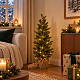 Aga Artificial Christmas Tree in a Pot 70 cm Snow-Covered with LED Lighting