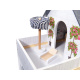 Aga MDF Dollhouse with furniture 78cm LED Black