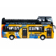 Metal double decker bus ZA2094 - yellow