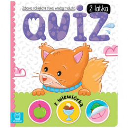 Axiom Quiz 2-year-old with a squirrel. Fun with stickers and knowledge quiz KS1134 universal