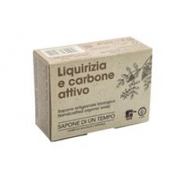 Organic Soap Bar Licorice & Activated Charcoal 100 g - SAPONE DI UN TEMPO Universal