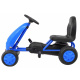 First Pedal Go-Kart for Youth Blue + Chain Drive + Rubber Wheels