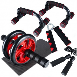 F3A EXERCISE SET PUSH-UP BARS WHEEL