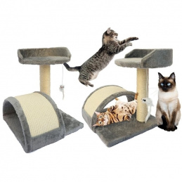 ZW2E CAT SCRATCHER BED TOWER 3 LEVELS