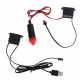 LED ambient lighting for car / car USB / 12V tape 3m red
