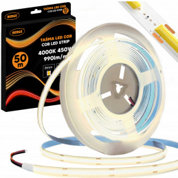 COB Neon LED Strip 12V - 480D - 9W/m - IP20 - 50m - 990lm/m - neutral color