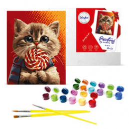Paint by Numbers Set Cat with Sweets KHO6594 40x50 AP0036 Universal
